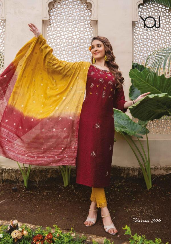 Wanna Blossome vol 3 Nylon Designer Exclusive Readymade Suit